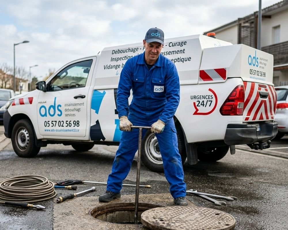 Technicien ADS débouchage égout