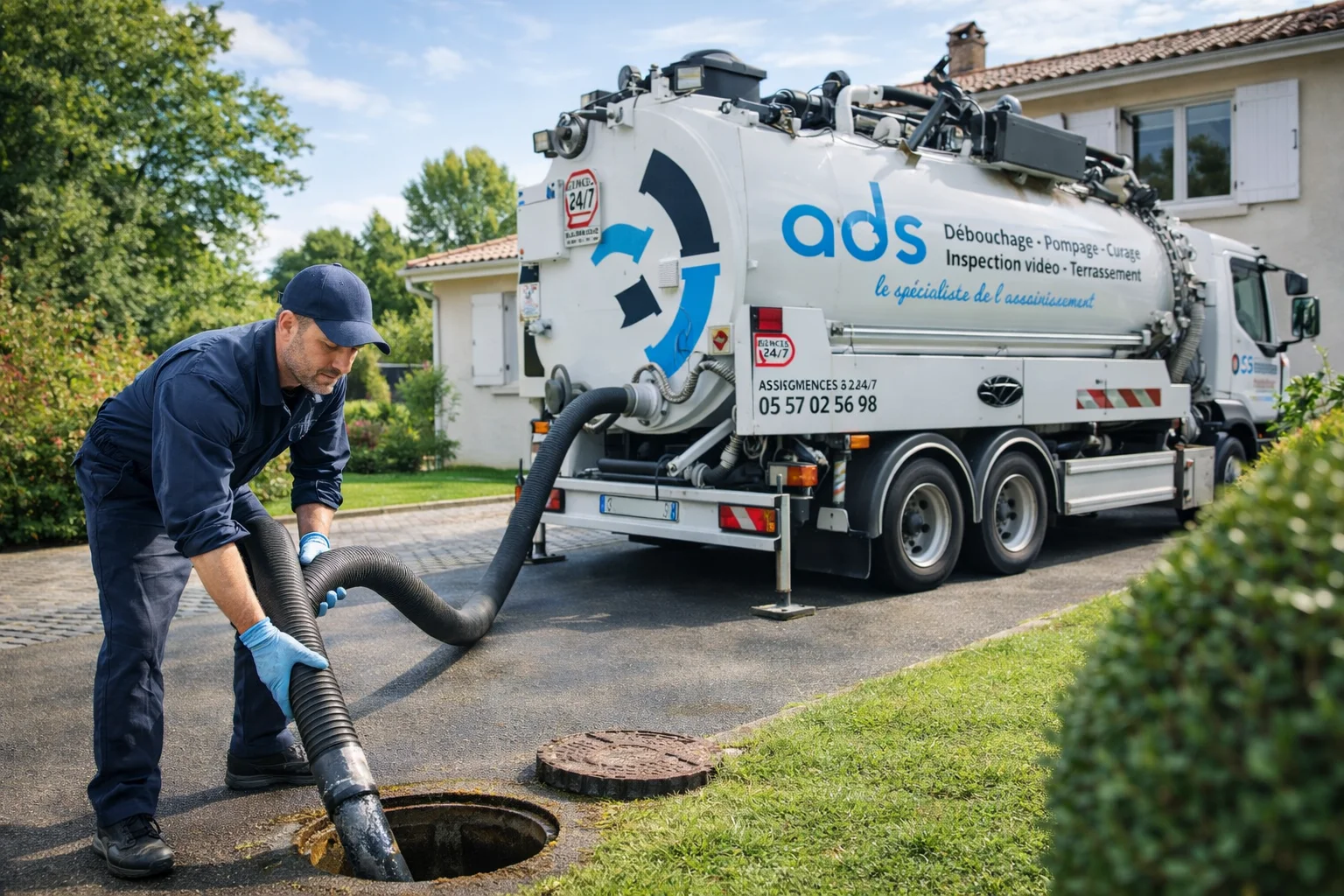 Débouchage fosse septique